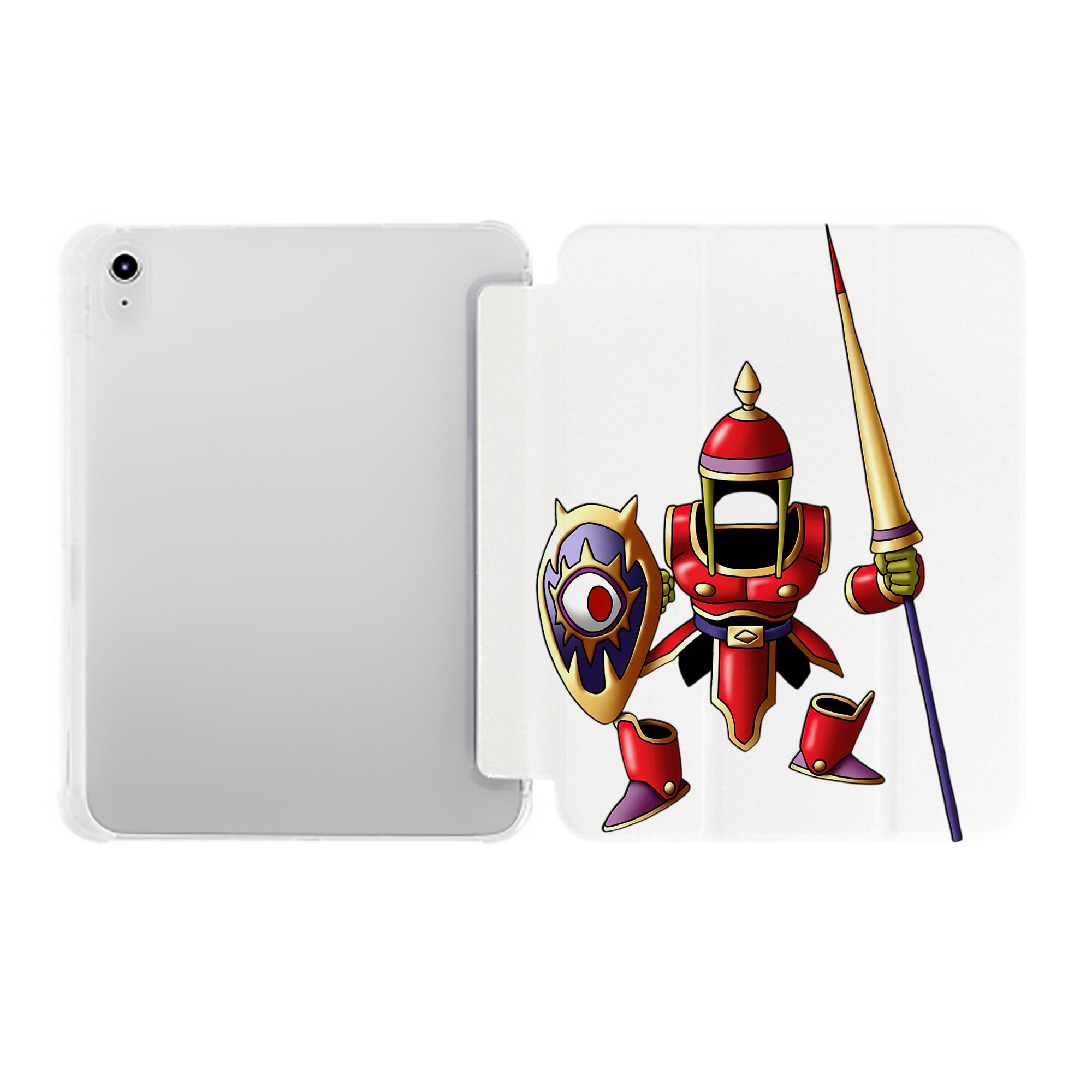 （画像用） ドラゴンクエスト Doragon Kuesuto Dragon Quest IPad ケース ペン収納付き 三つ折りスタンド PUレザー×シリコン 対応機種9.5/10.5/10.9インチ